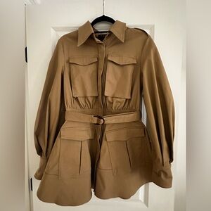 FORE Carrie trench mini dress khaki